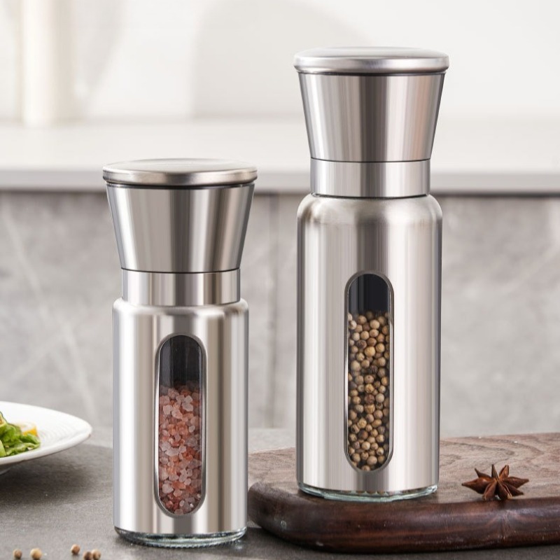 Marine Salt Mix - 304 Stainless Steel Pepper Grinder, Kitchen