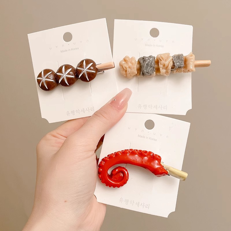 Women Simulated Food Hair Clip - Marine Salt Mix のレビューと価格