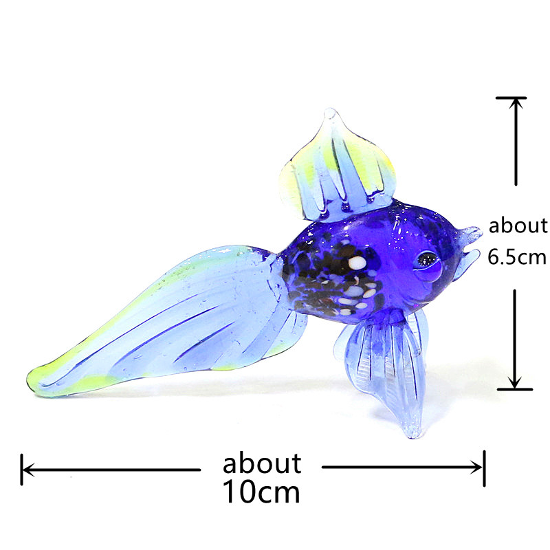 Murano Glass Sea Fish Mini Fig - Aquarium Marine Color のレビューと価格