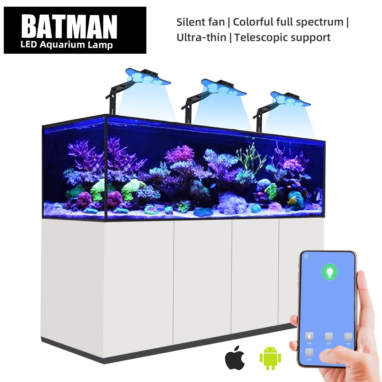 LED Marine Aquarium Coral Aqua - Aquarium Marine Tank のレビューと価格