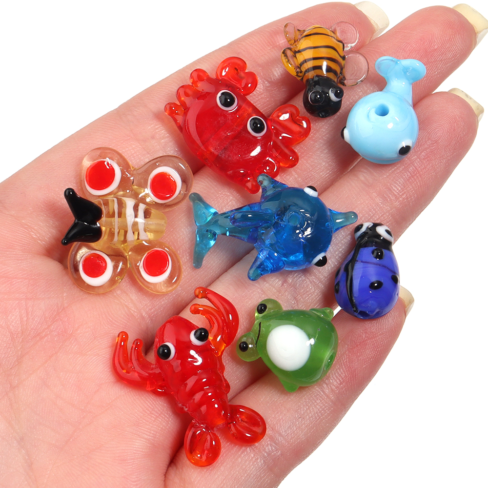 2Pcs Glass Pendant Marine Anim - Marine Aquarium Mini のレビューと価格