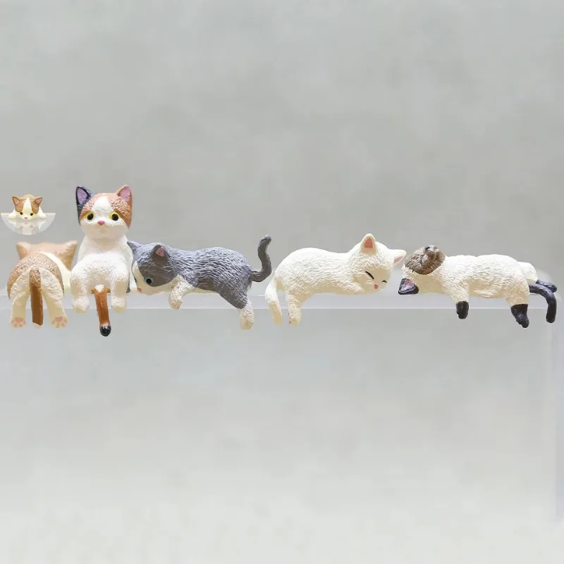 Cute Cartoon Cat Decor PVC Hom - Marine Aquarium Mini のレビューと価格