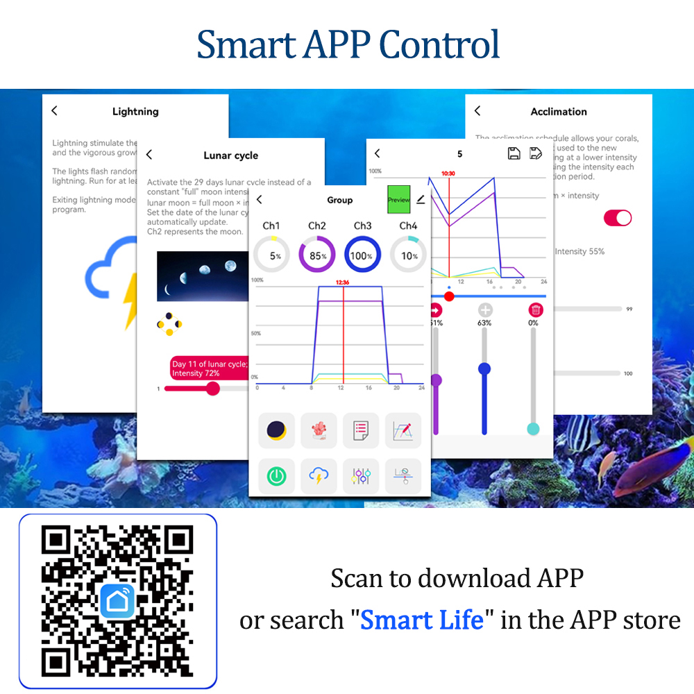 NEW PopBloom RL90 WiFi Led Aqu - Marine X Aquarium のレビューと価格