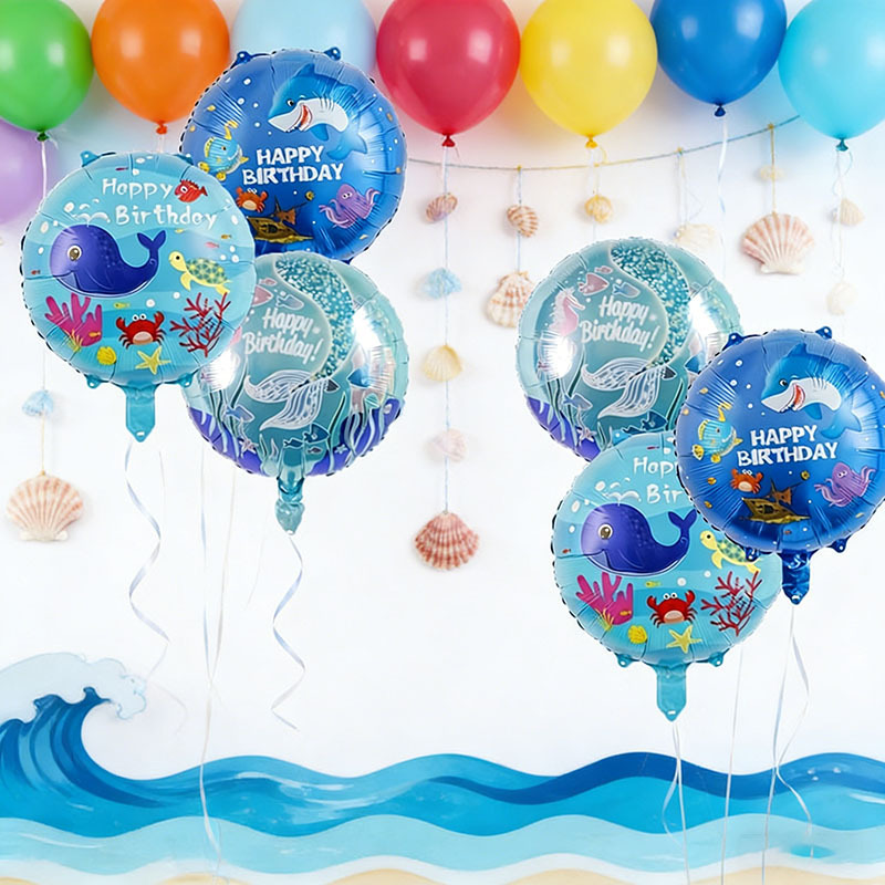 6pcs Ocean Theme Party Balloon - Marine Aquarium Decorations のレビューと価格