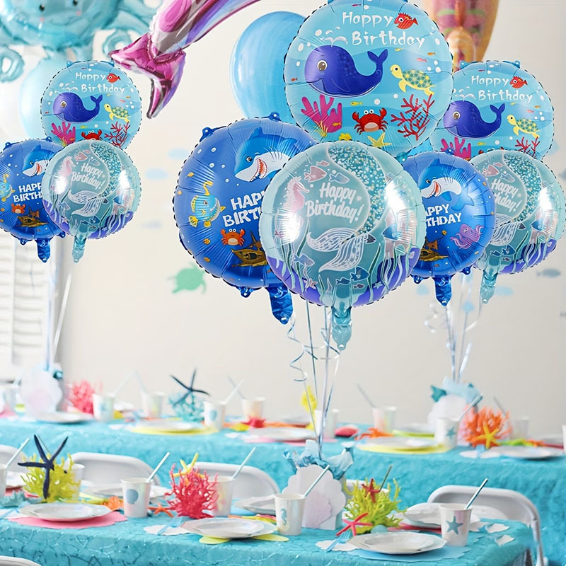 6pcs Ocean Theme Party Balloon - Marine Aquarium Decorations のレビューと価格