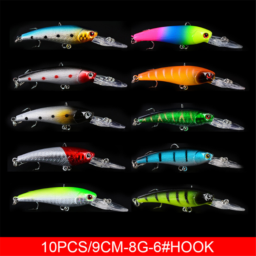 20pcs/lot Minnow Fishing Lures - Marine Salt Mix のレビューと価格