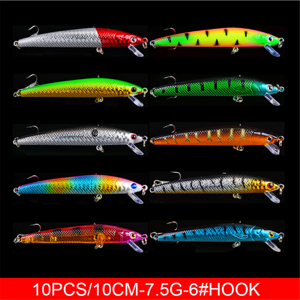 20pcs/lot Minnow Fishing Lures - Marine Salt Mix のレビューと価格
