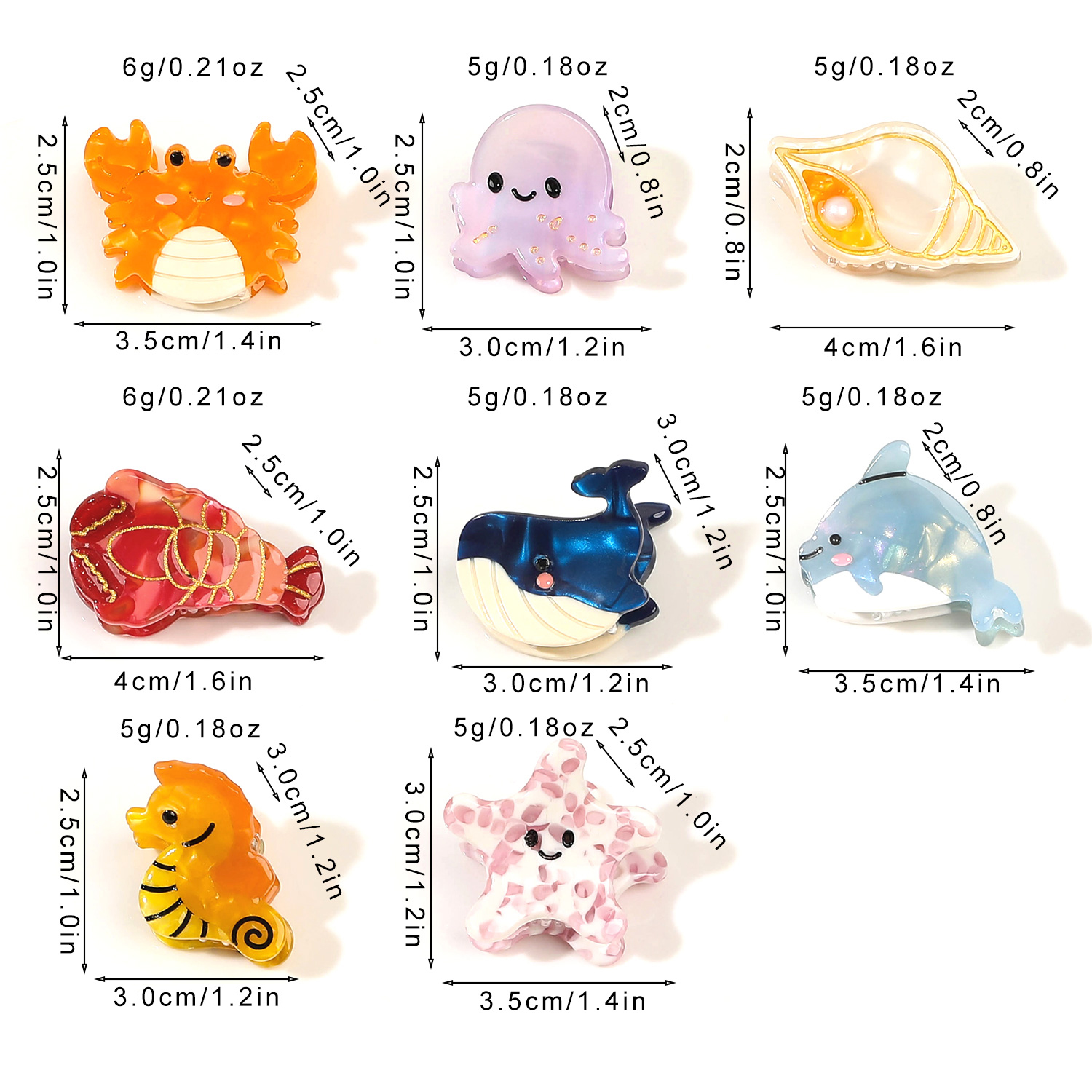 2PCS Acetate Ocean Animal Hair - Marine Aquarium Decorations のレビューと価格