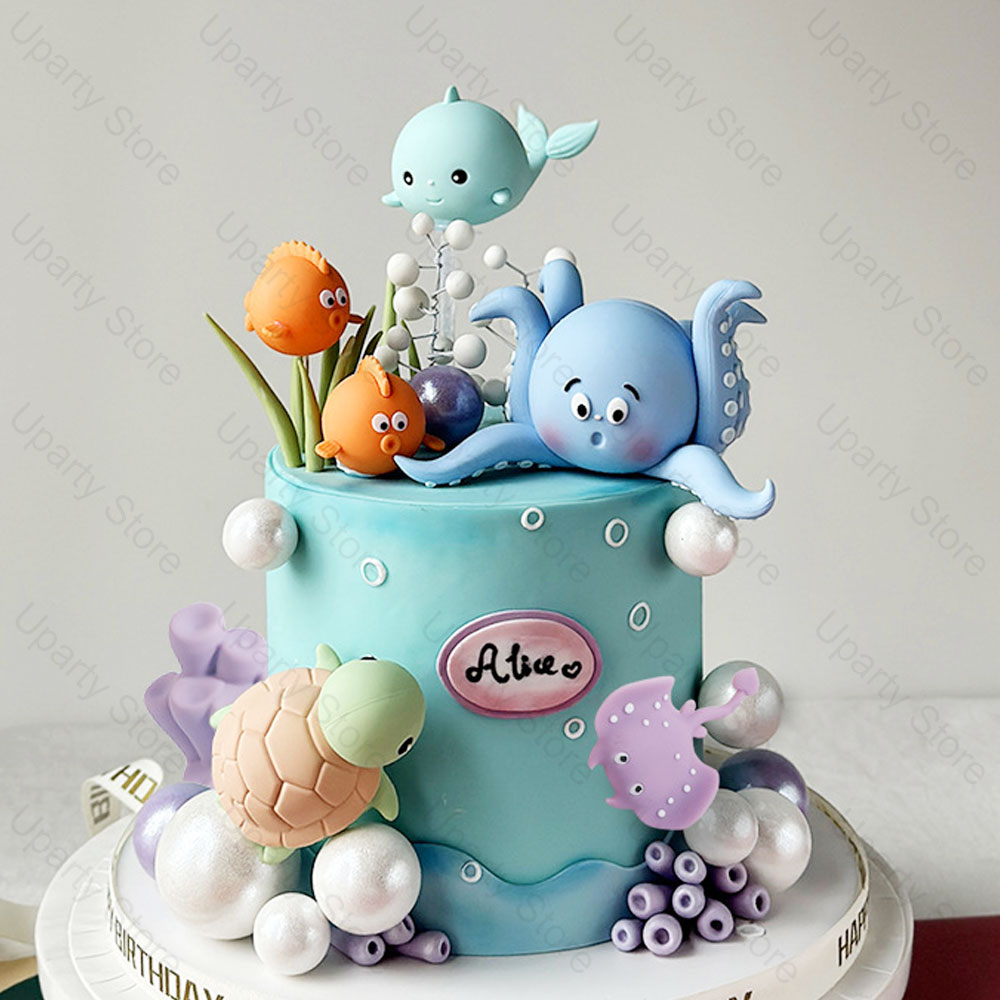 22Pcs Sea Animals Cake Toppers - Marine Aquarium Decorations のレビューと価格
