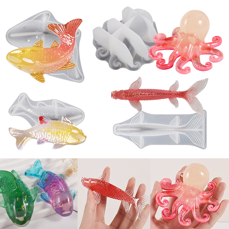 3D Koi Fish Shaped Epoxy Resin - Aquarium Marine Tank のレビューと価格