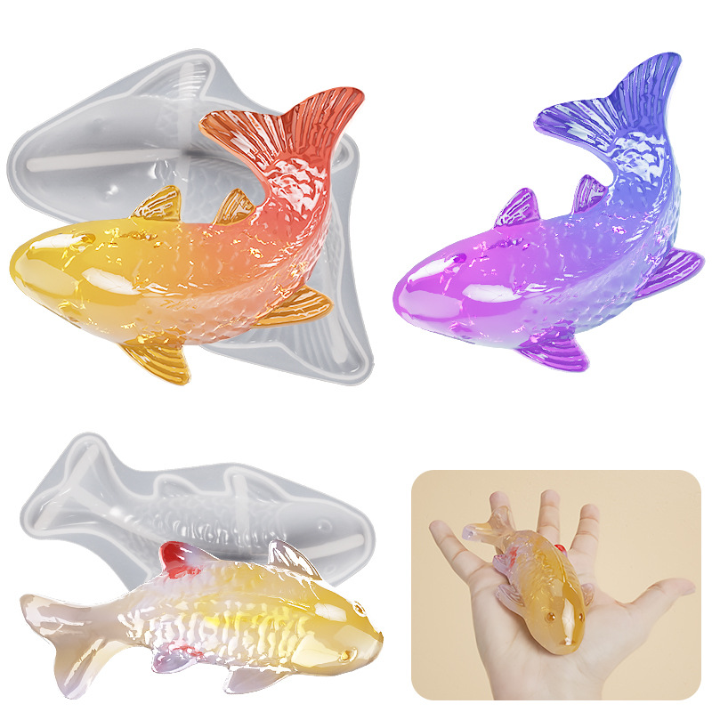 3D Koi Fish Shaped Epoxy Resin - Aquarium Marine Tank のレビューと価格