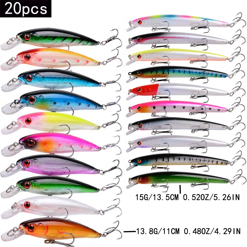 20/10pcs/lot Minnow Fishing Lu - Marine Salt Mix のレビューと価格