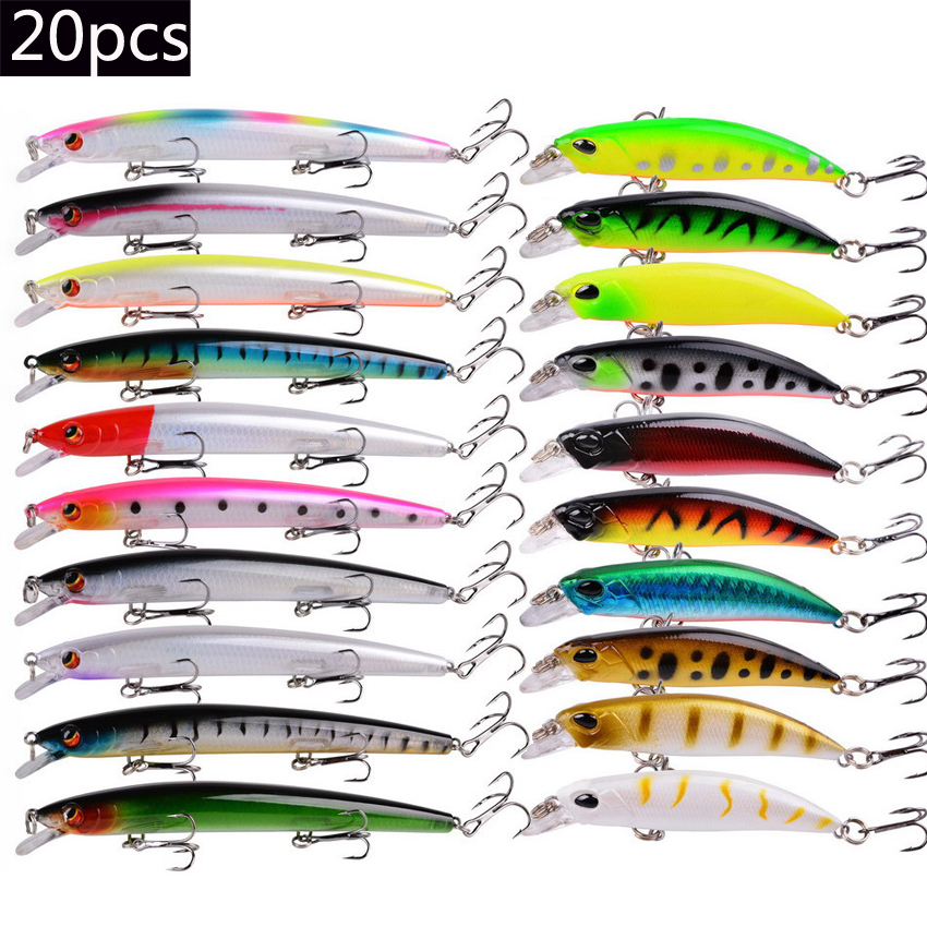 20/10pcs/lot Minnow Fishing Lu - Marine Salt Mix のレビューと価格