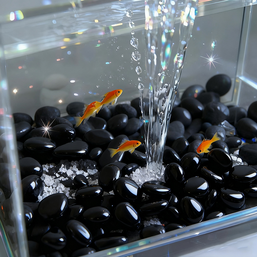 200g Black High Polished Natur - Aquarium Marine Tank のレビューと価格