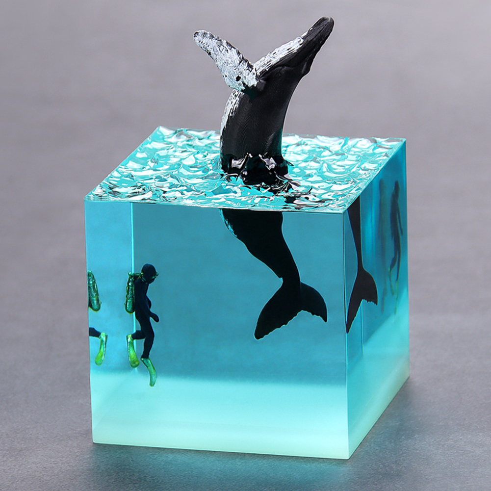 Micro Landscape Whale Diver Mo - Marine Aquarium Decorations のレビューと価格