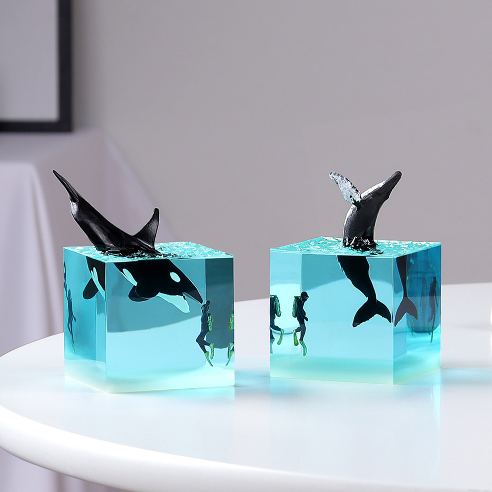 Micro Landscape Whale Diver Mo - Marine Aquarium Decorations のレビューと価格