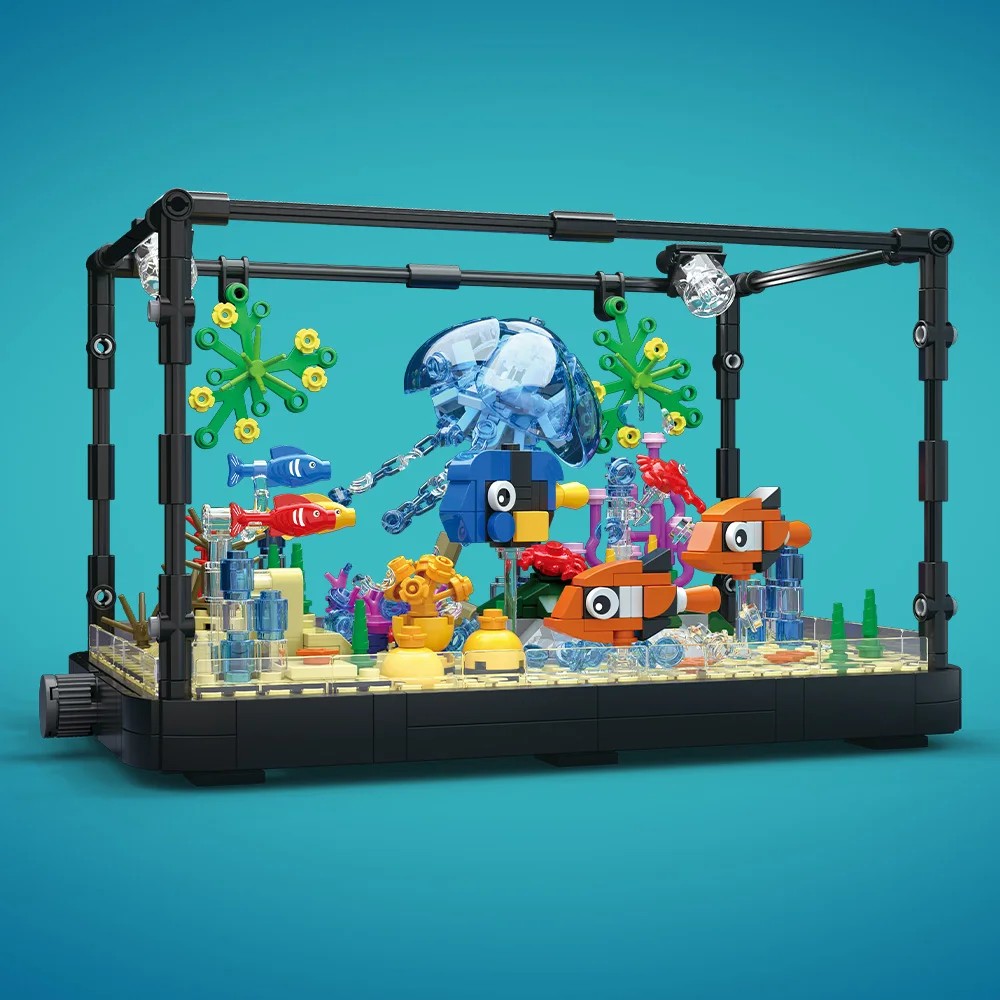 Fish Tank Building Block Set w - Marine Aquarium Decorations のレビューと価格