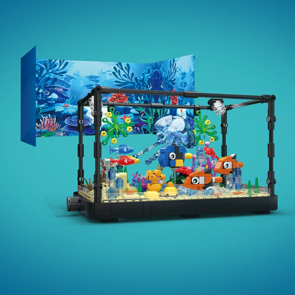Fish Tank Building Block Set w - Marine Aquarium Decorations のレビューと価格