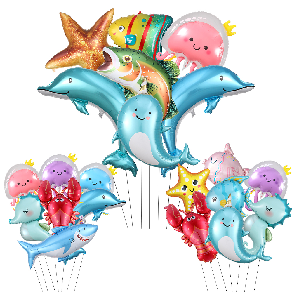 Ocean Animal Balloon Set Dolph - Marine Aquarium Decorations のレビューと価格