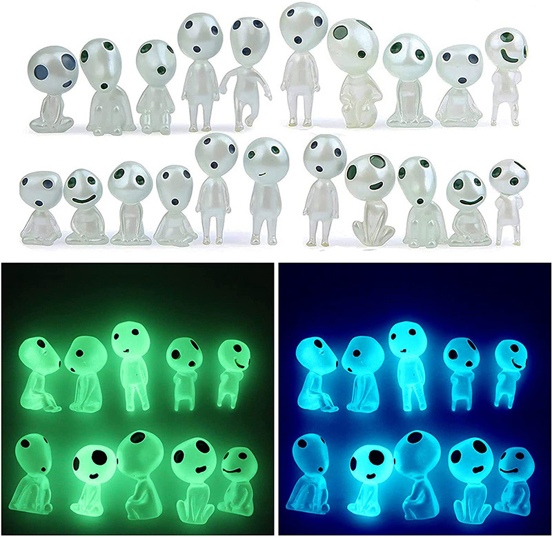 10pcs Mini Luminous Resin Ghos - Marine Aquarium Mini のレビューと価格