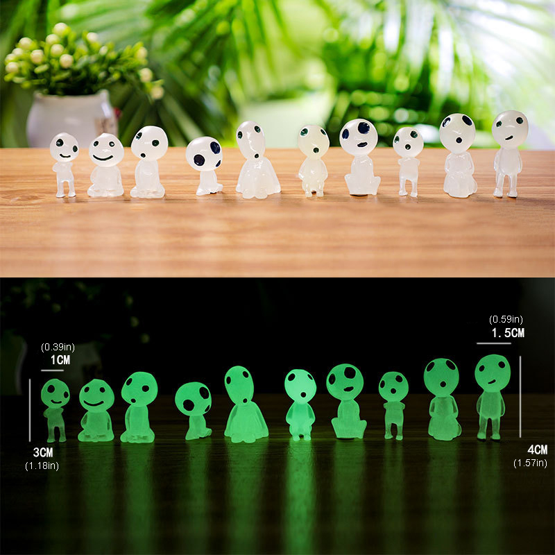 10pcs Mini Luminous Resin Ghos - Marine Aquarium Mini のレビューと価格