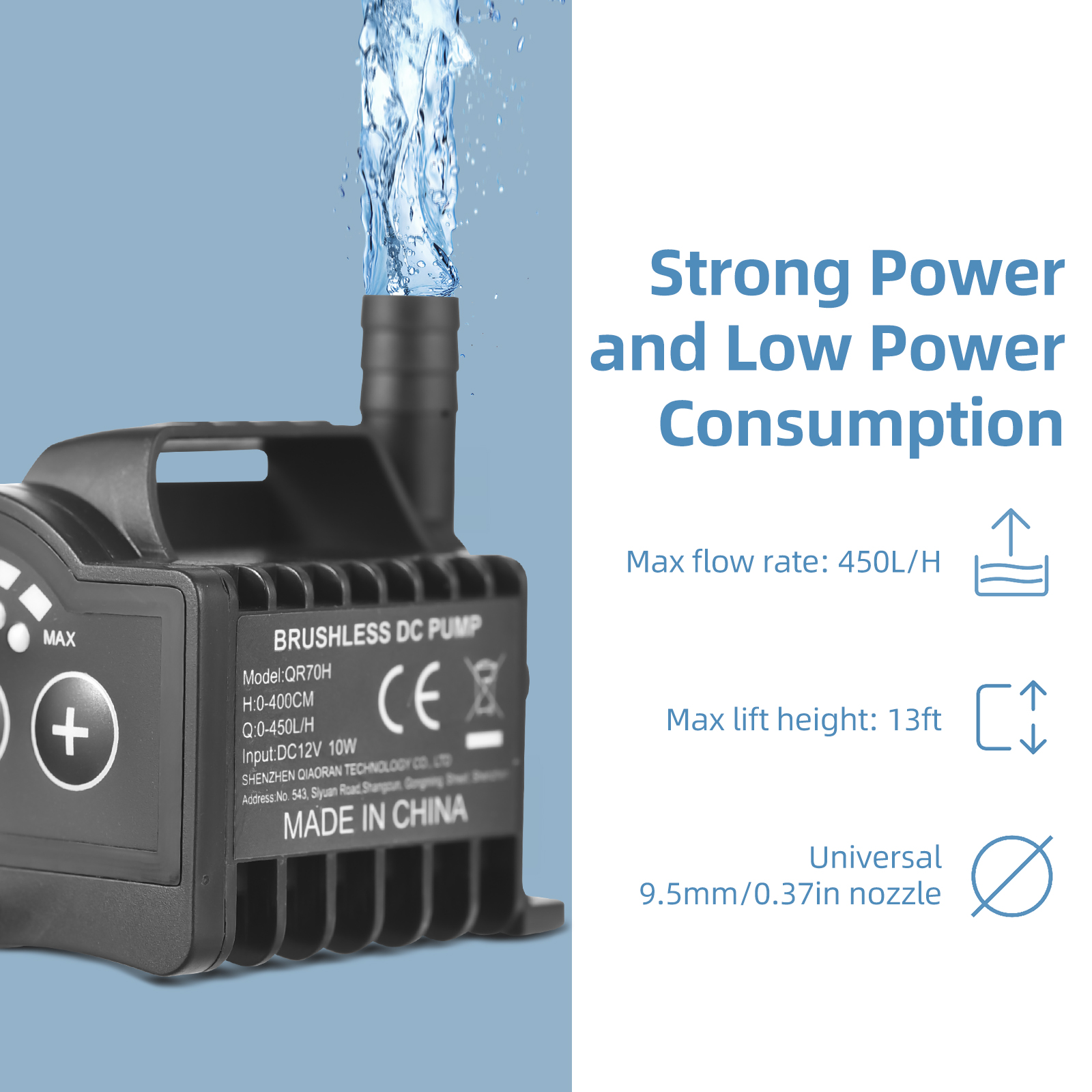 Submersible 12V Water Pump 8 L - Marine Aquarium Mini のレビューと価格