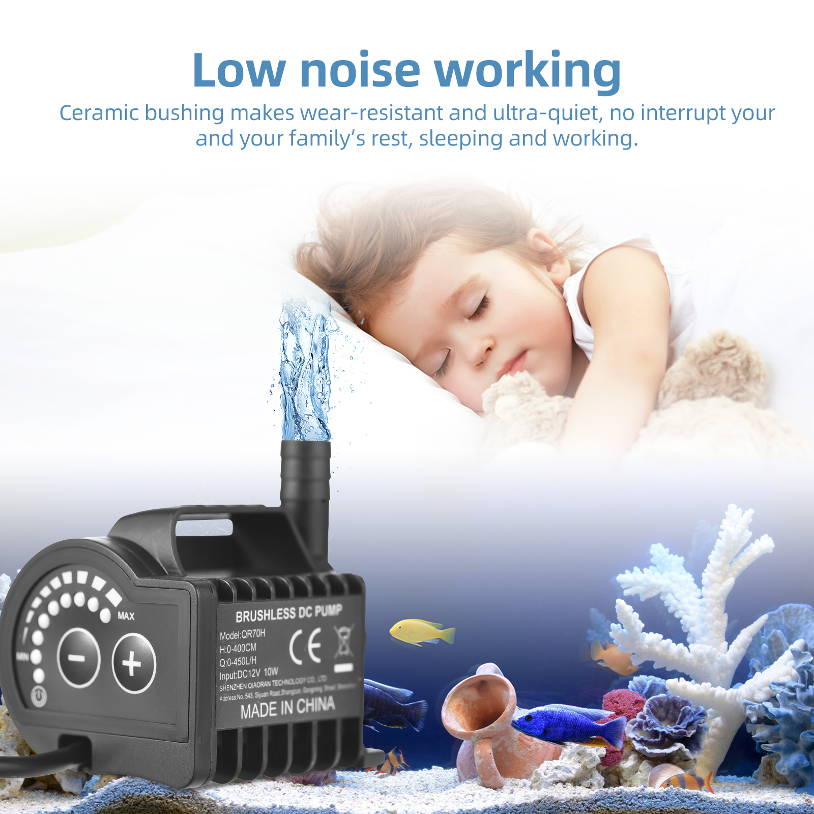 Submersible 12V Water Pump 8 L - Marine Aquarium Mini のレビューと価格