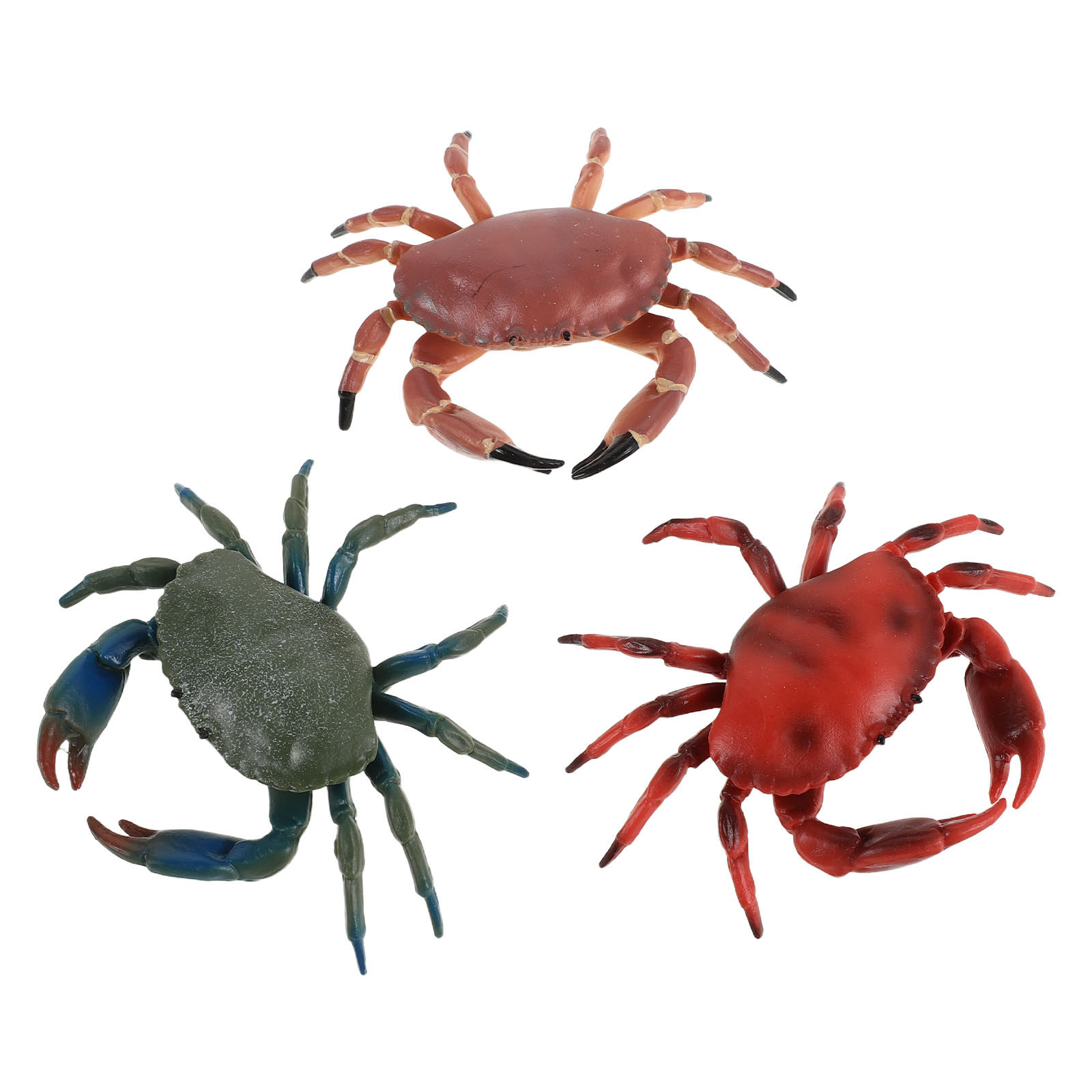 3Pcs Realistic Plastic Crab Fi - Marine Aquarium Decorations のレビューと価格