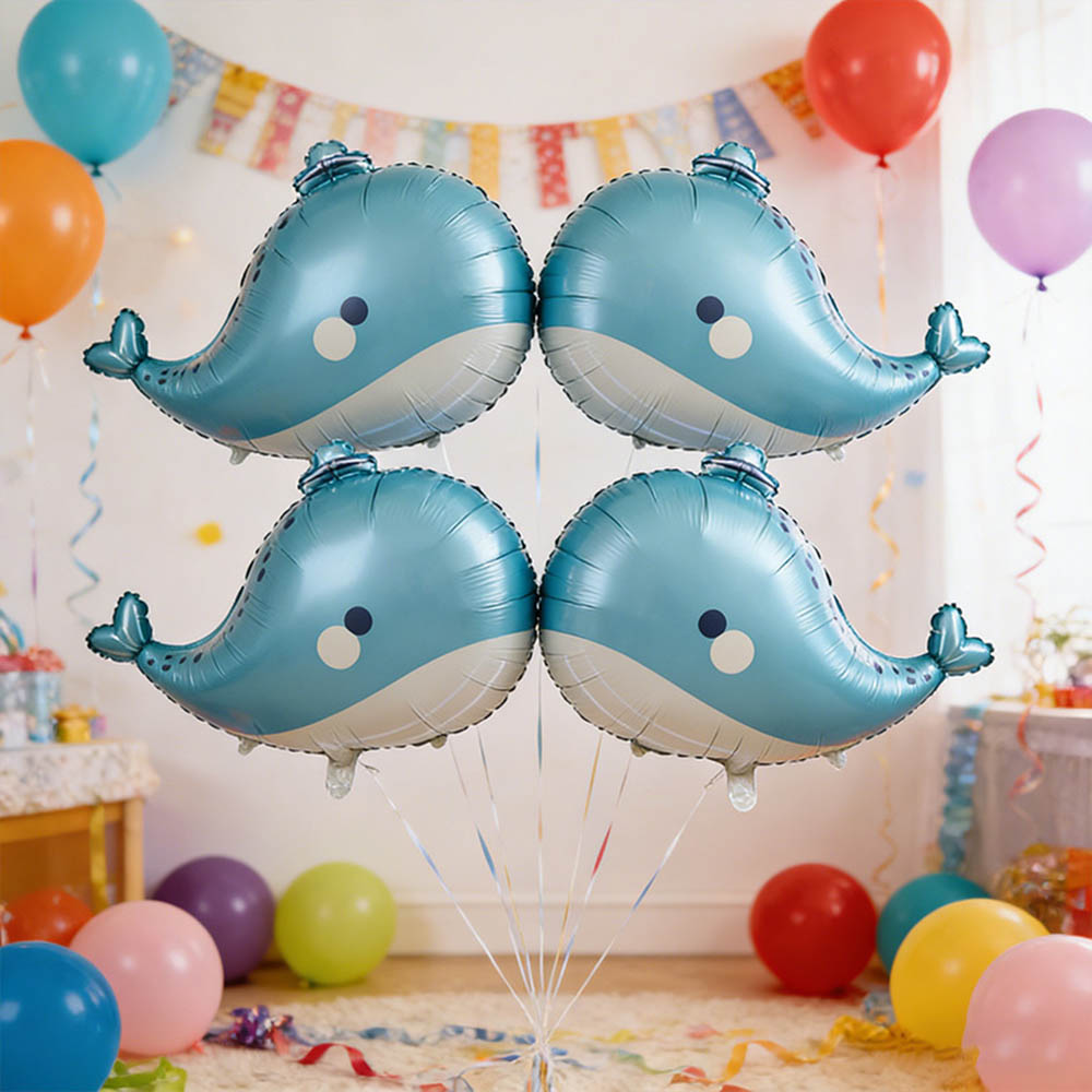 5pcs Cartoon Whale Foil Balloo - Marine Aquarium Decorations のレビューと価格