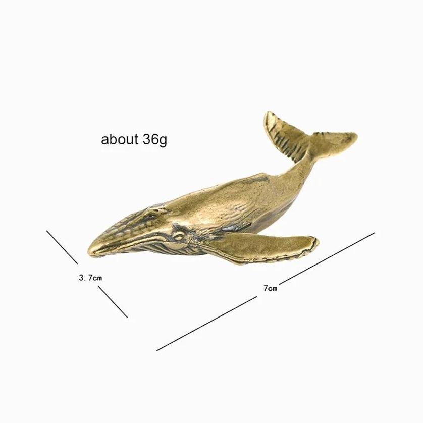 New Solid Brass Whale Figurine - Marine Aquarium Decorations のレビューと価格