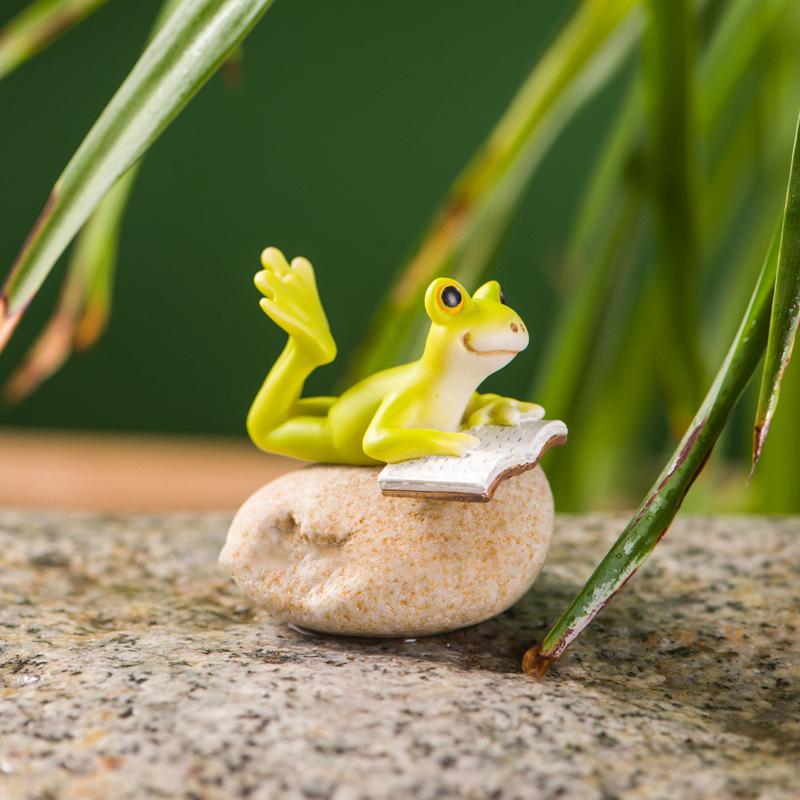 Resin Funny Frog Figurines For - Marine Aquarium Decorations のレビューと価格