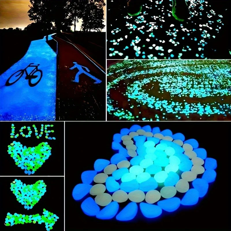 500Pcs Glow in The Dark Garden - Aquarium Marine Tank のレビューと価格